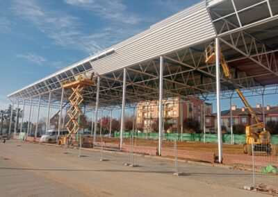 construcción carpa