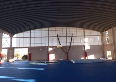 construcción pabellón